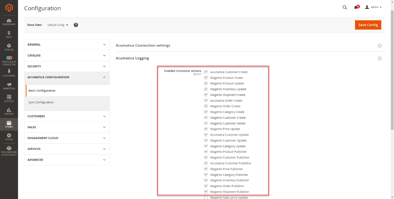 Acumatica Logging