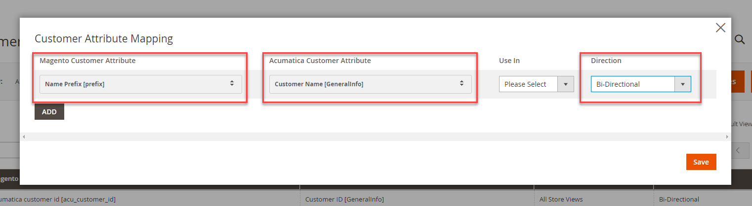 Customer Attribute Mapping