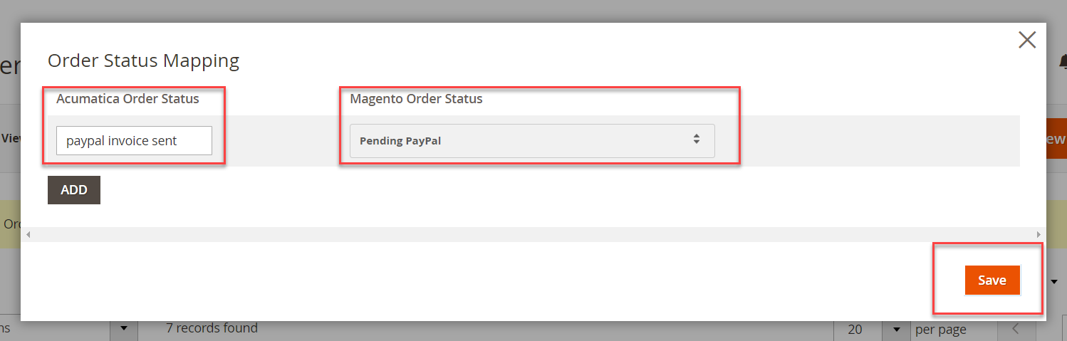 Order Status Mapping