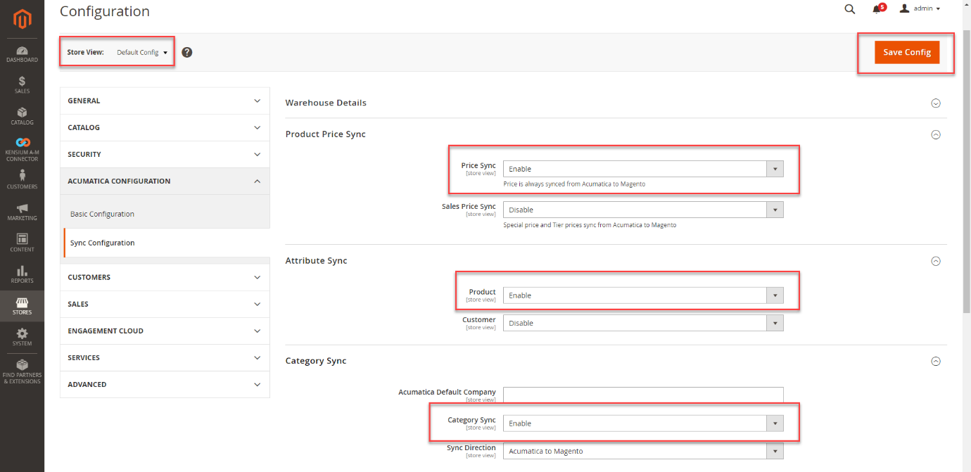 Sync Configuration